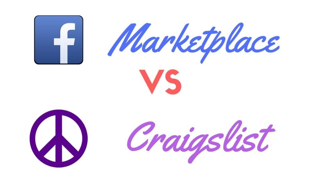 graphic image of words: facebook marketplace vs craigslist